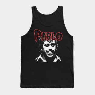 Pablo Escobar Horror Punk Band Aesthetic | Dark Rebellion Graphic Tank Top